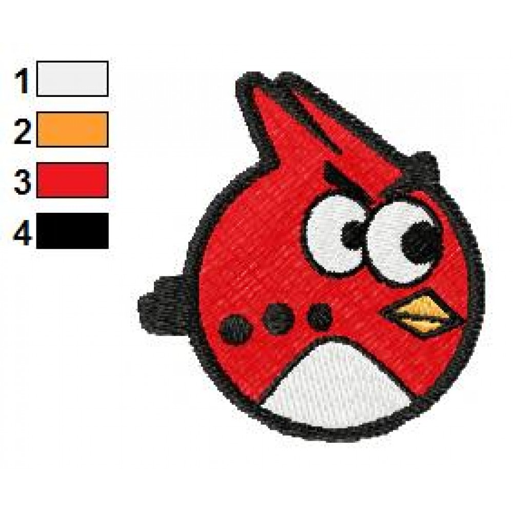 Angry Birds Embroidery Design 010