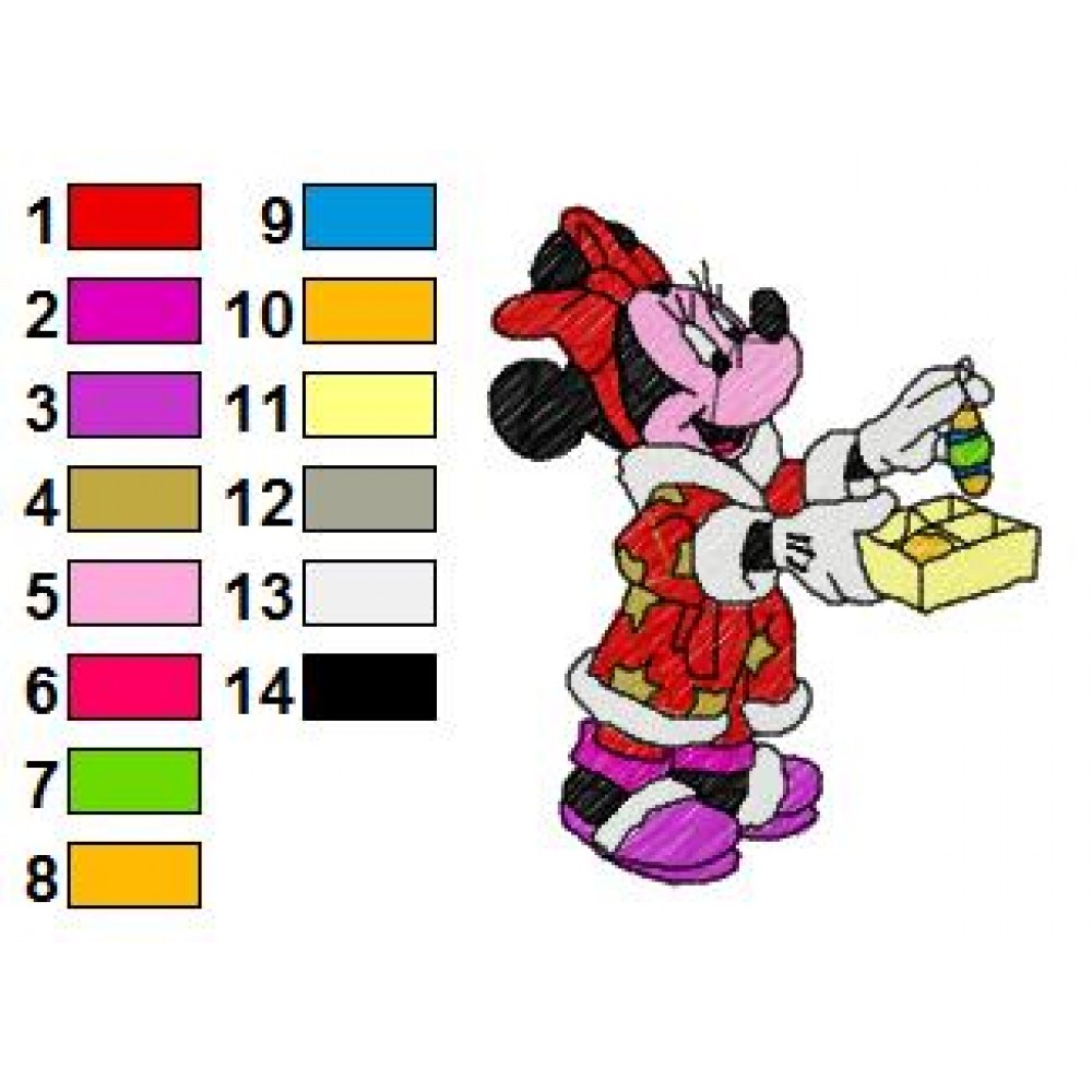 Minnie Mouse Candy Christmas Embroidery Design,Simple Minimalist Small Bedroom Interior Design