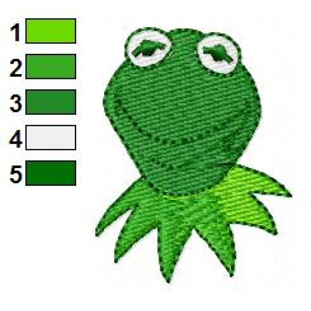 Download Sesame Street Kermit the Frog 05 Embroidery Design