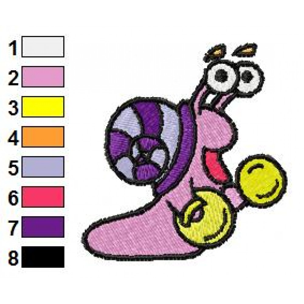 Snail Dora The Explorer Embroidery Design